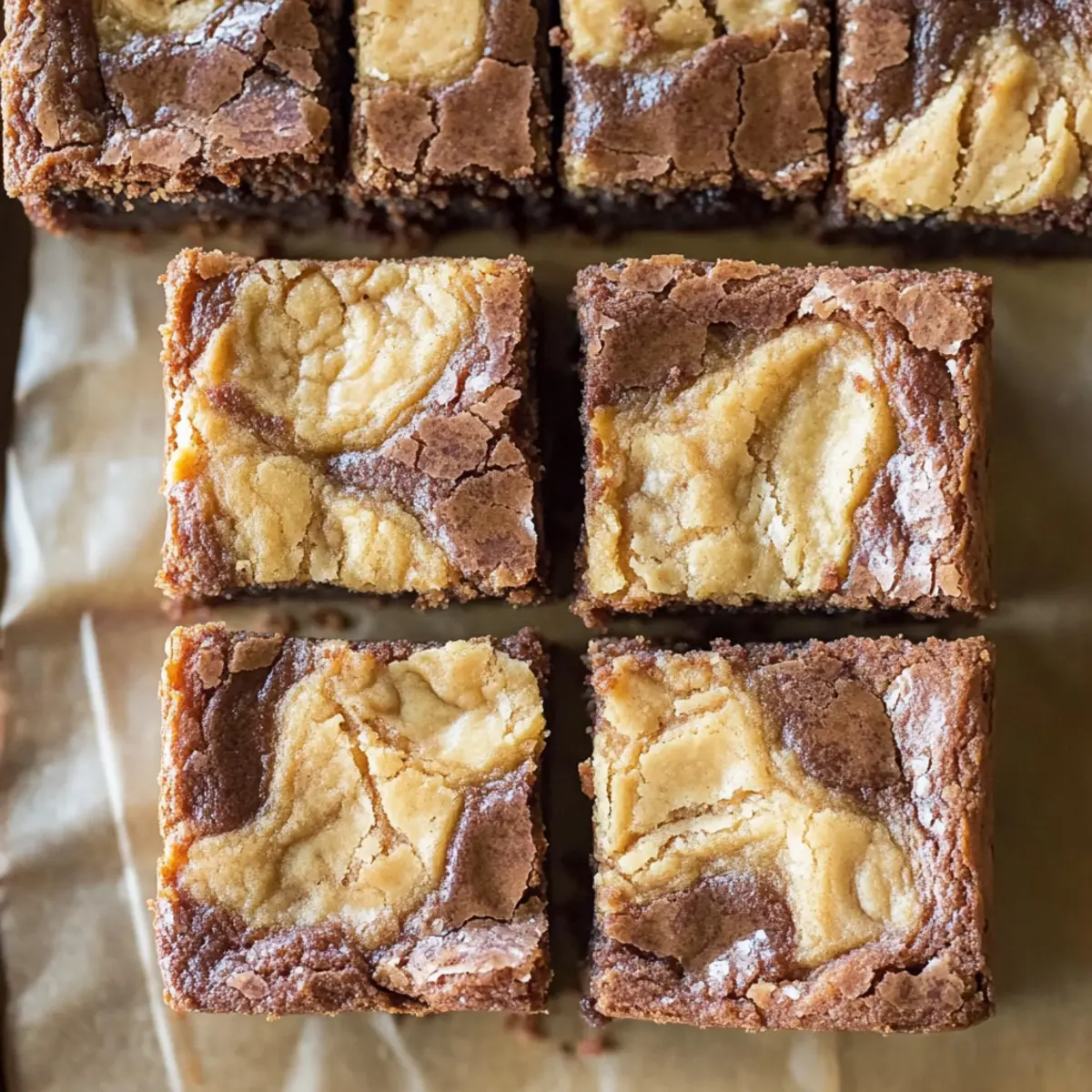 Irresistibly Chewy Peanut Butter Cookie Brownies Recipe