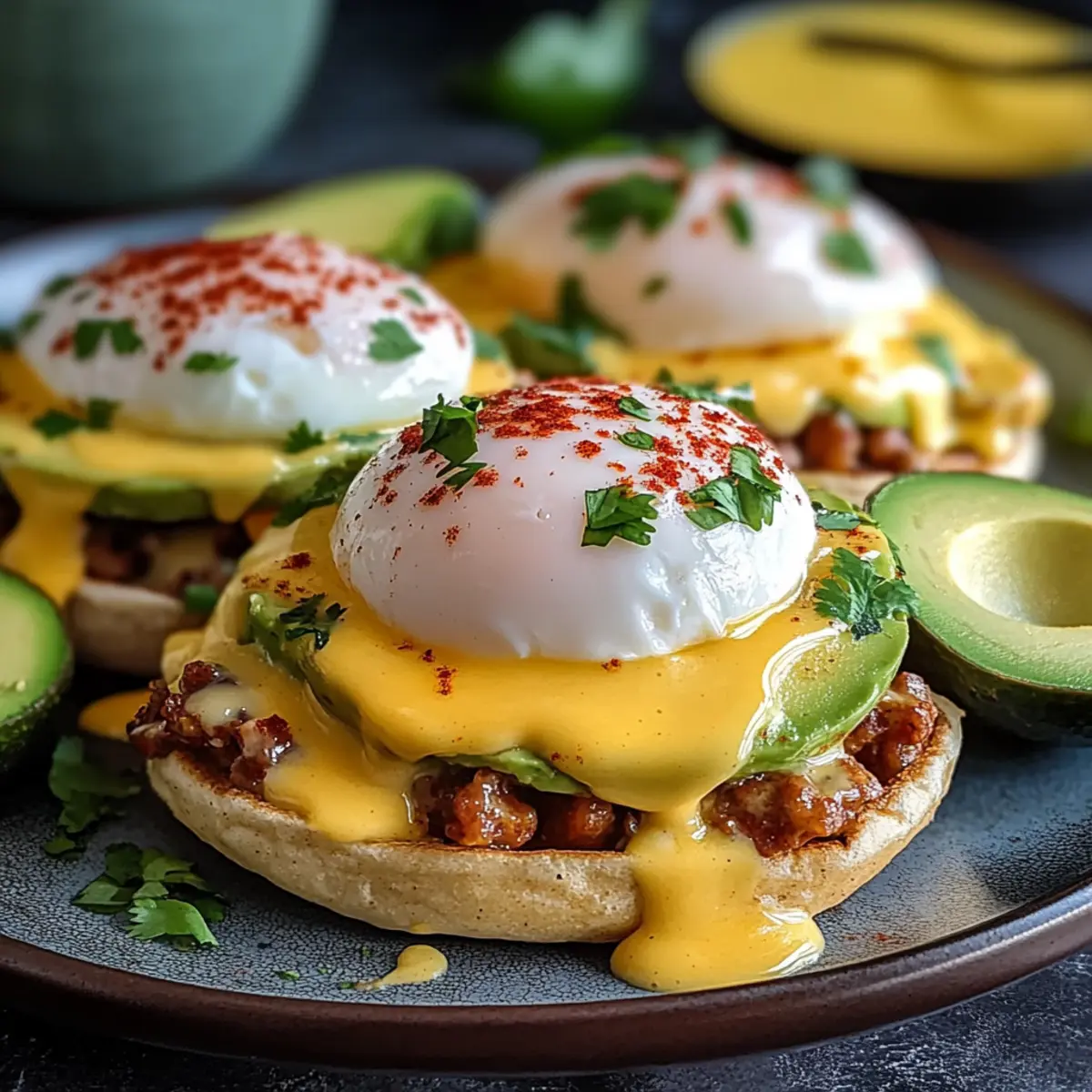 Irresistible Mexican Eggs Benedict with Spicy Chipotle Twist