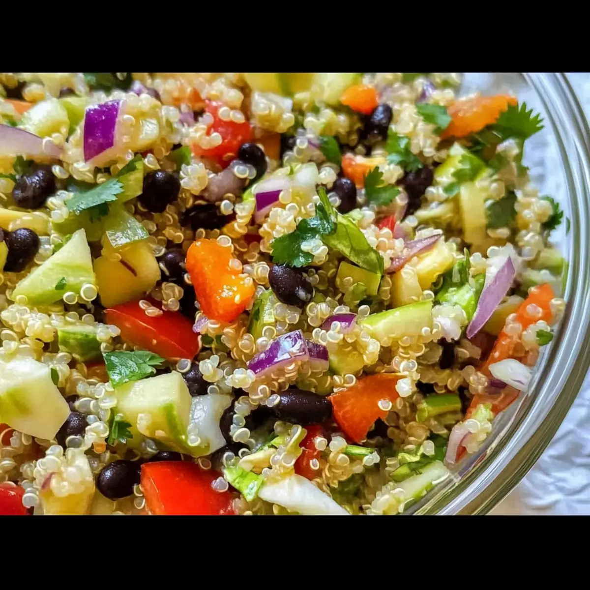 Cilantro Lime Veggie Quinoa Salad That Dances on Your Tastebuds