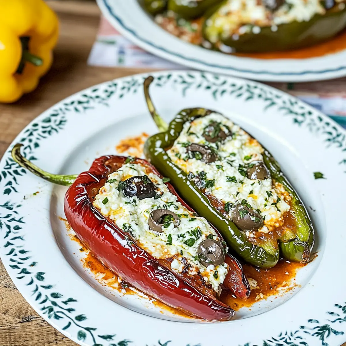 Irresistible Greek Stuffed Peppers with Cheese & Olives Recipe
