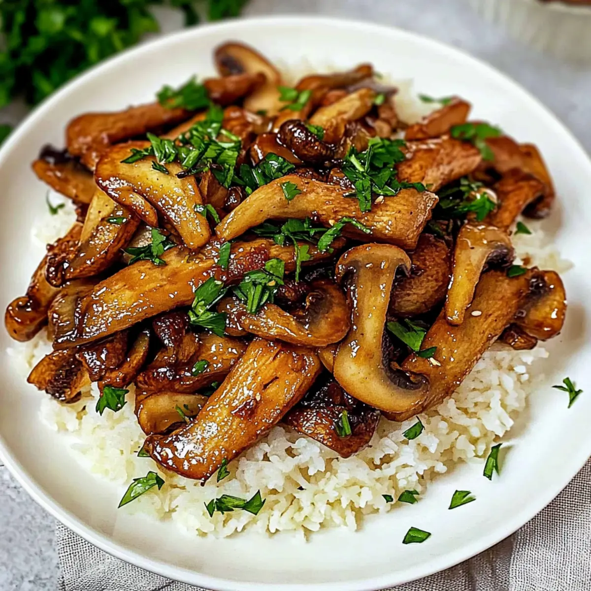 Sautéed Oyster Mushrooms with Savory Asian Twist