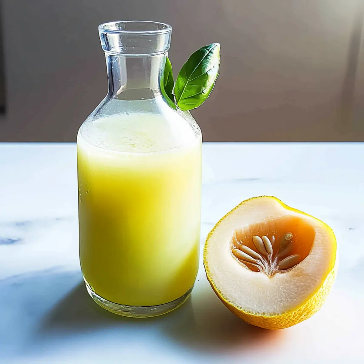 Delicious Honeydew Melon Juice with Basil for Refreshing Sips
