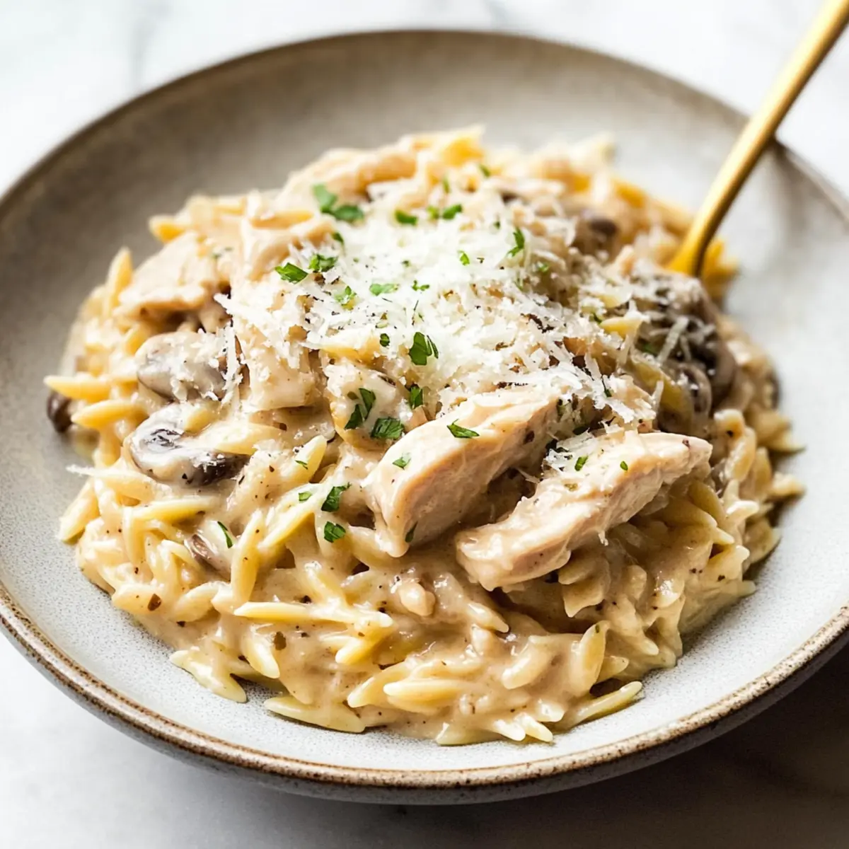 Creamy Chicken Marsala Orzo for Effortless Weeknight Dinners