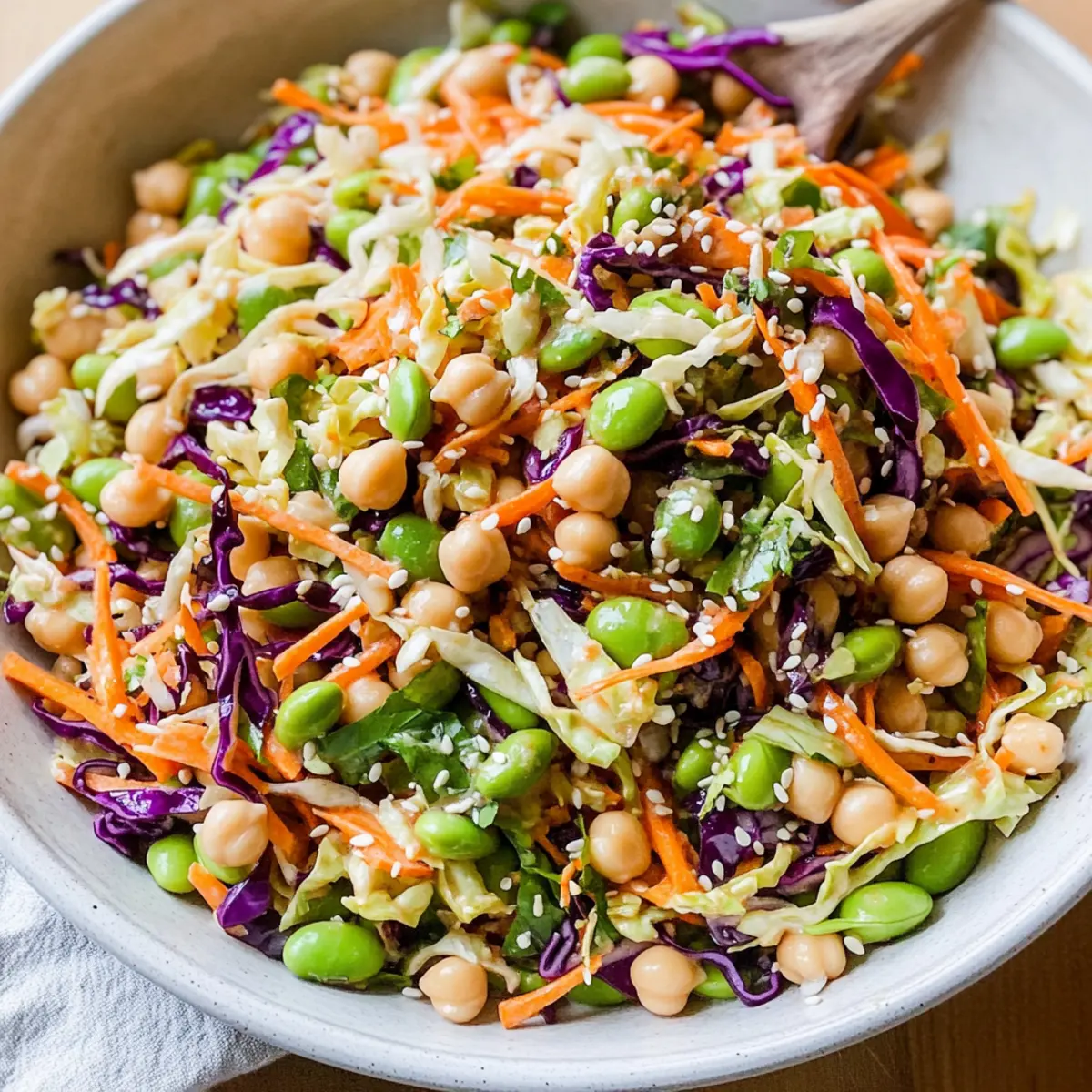 Miso Sesame Dense Bean Salad: Crunchy Protein-Packed Bliss