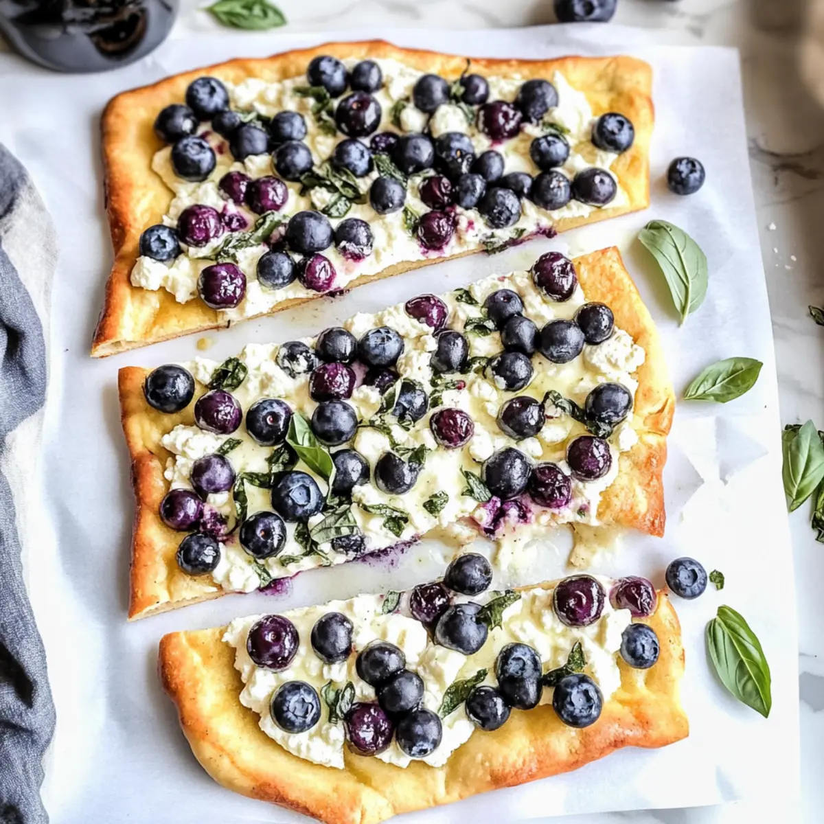Blueberry Basil Flatbread: A Sweet and Savory Treat