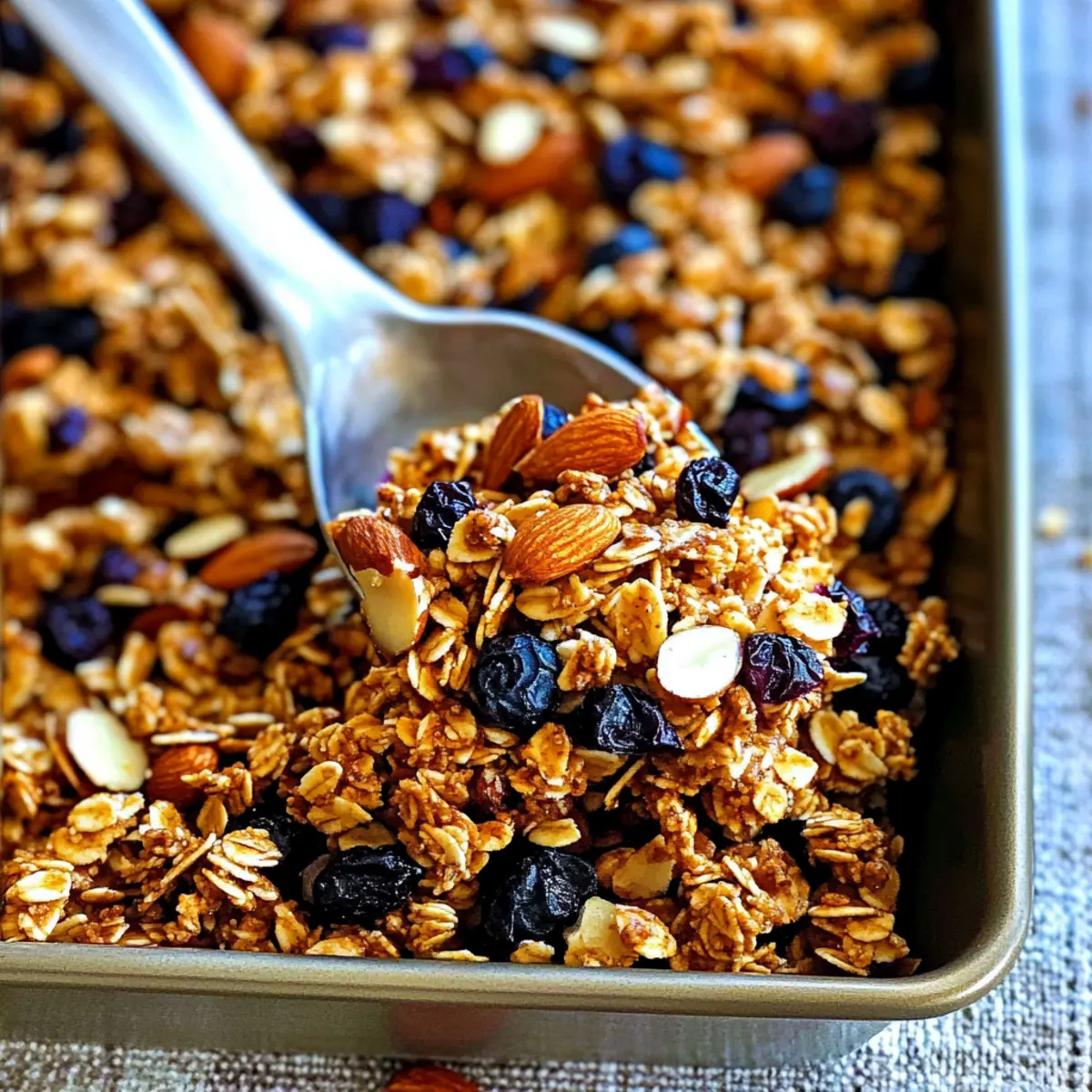 Blueberry Muffin Almond Granola: Crunchy, Healthy Delight