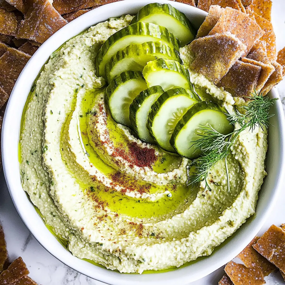 Tangy Dill Pickle Hummus: The Ultimate No-Cook Delight