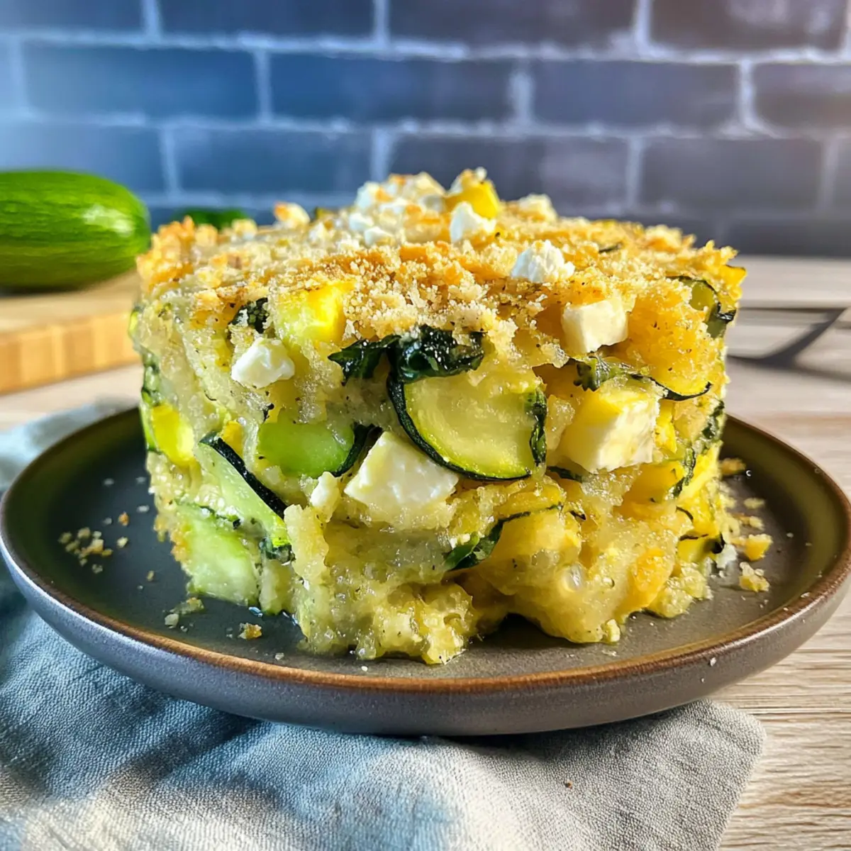 Baked Zucchini, Spinach, and Feta Casserole: Comfort Food Magic