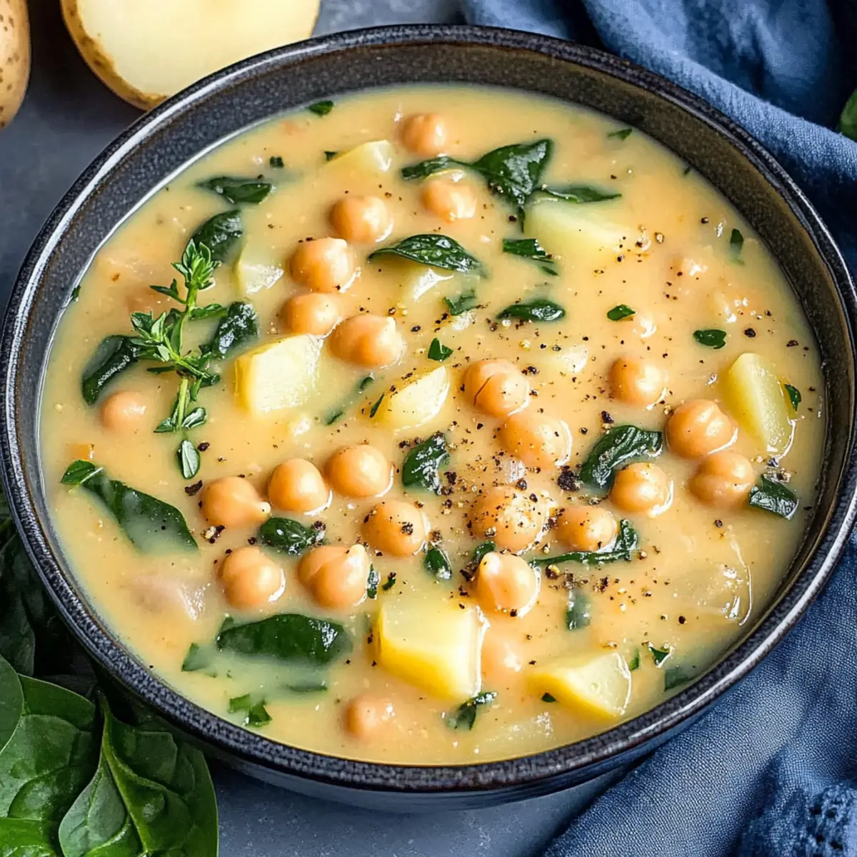 Creamy Chickpea Potato Soup for Cozy Nights In