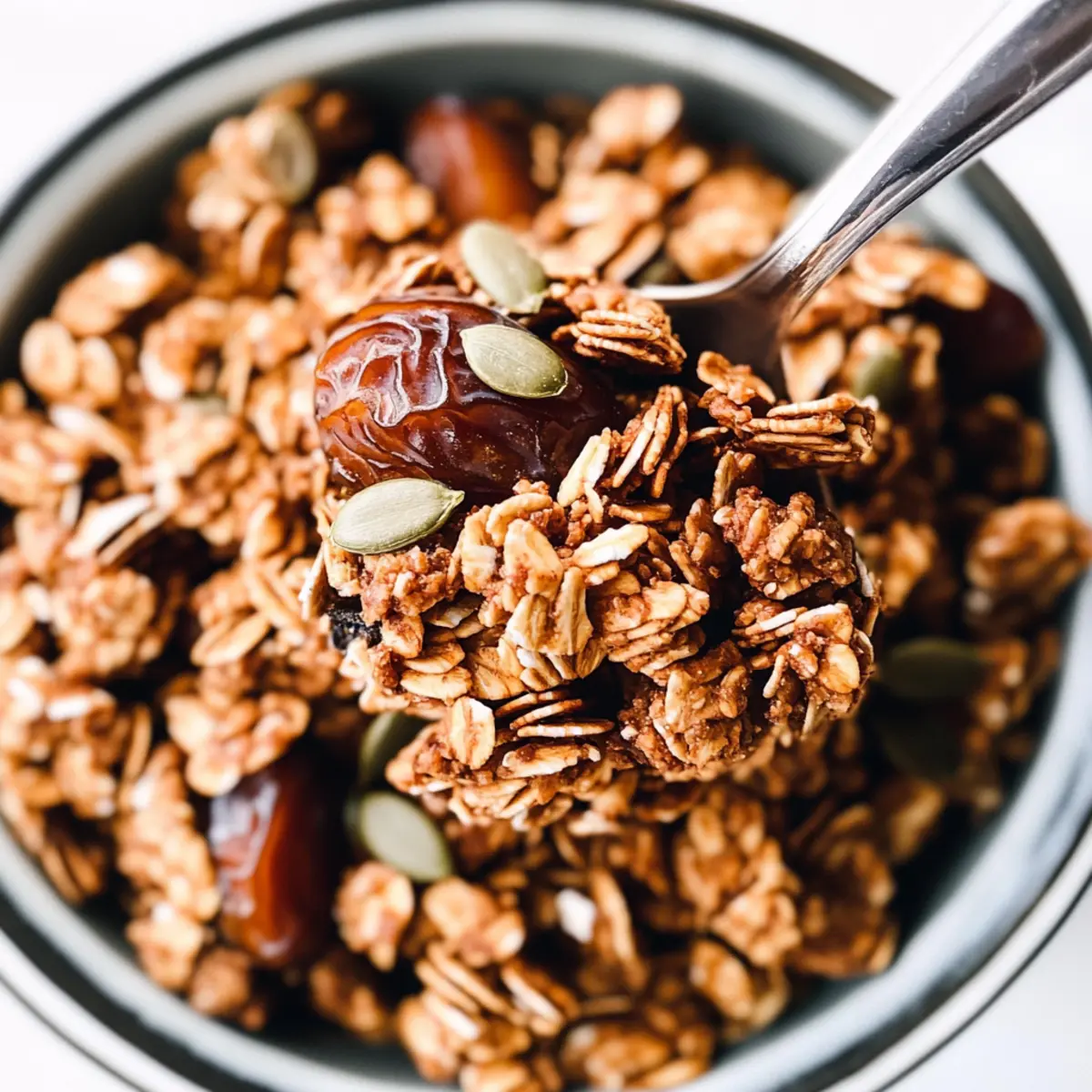 Delicious Date-Sweetened 3 Seed Granola for Guilt-Free Snacking