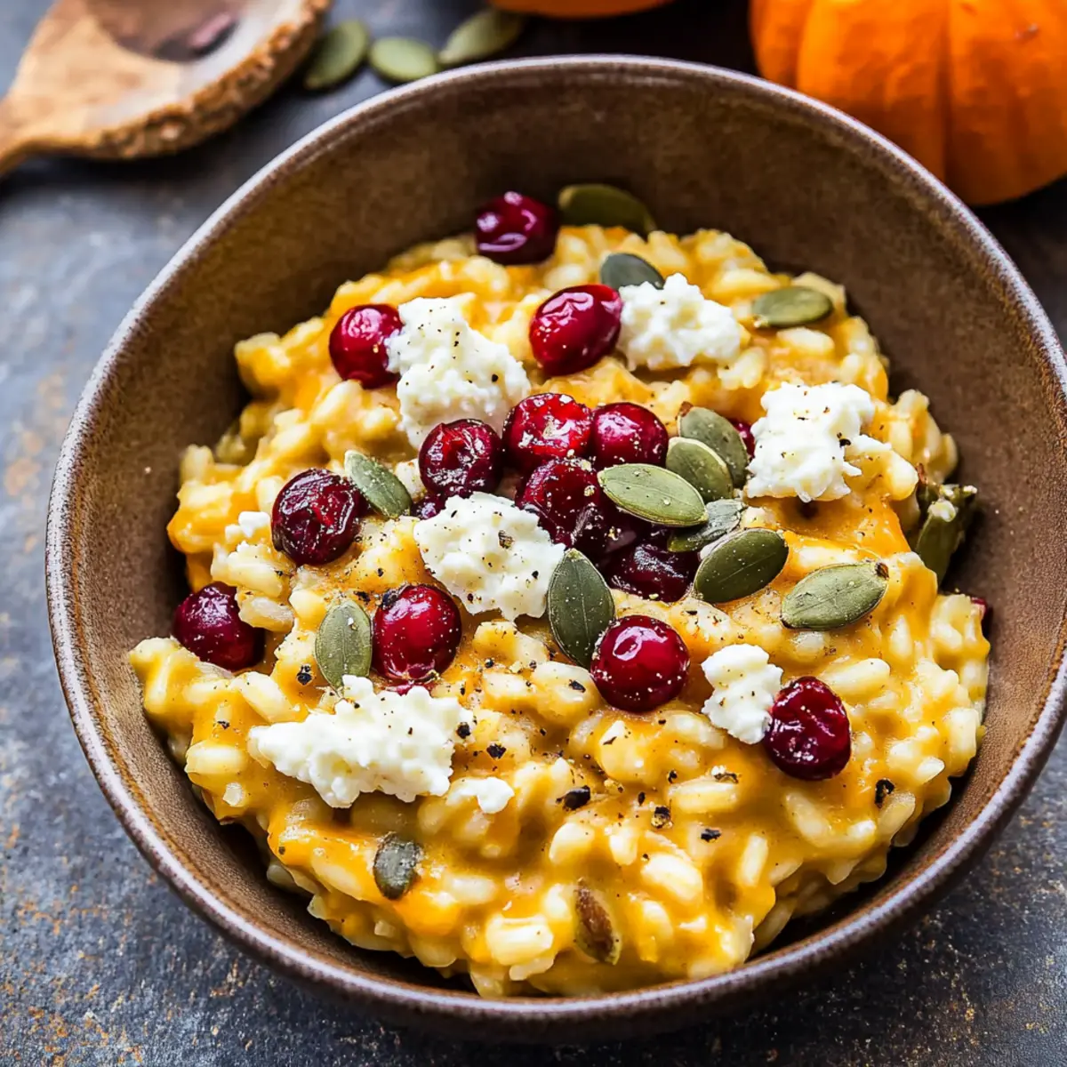 Creamy Baked Pumpkin Goat Cheese Risotto for Cozy Nights