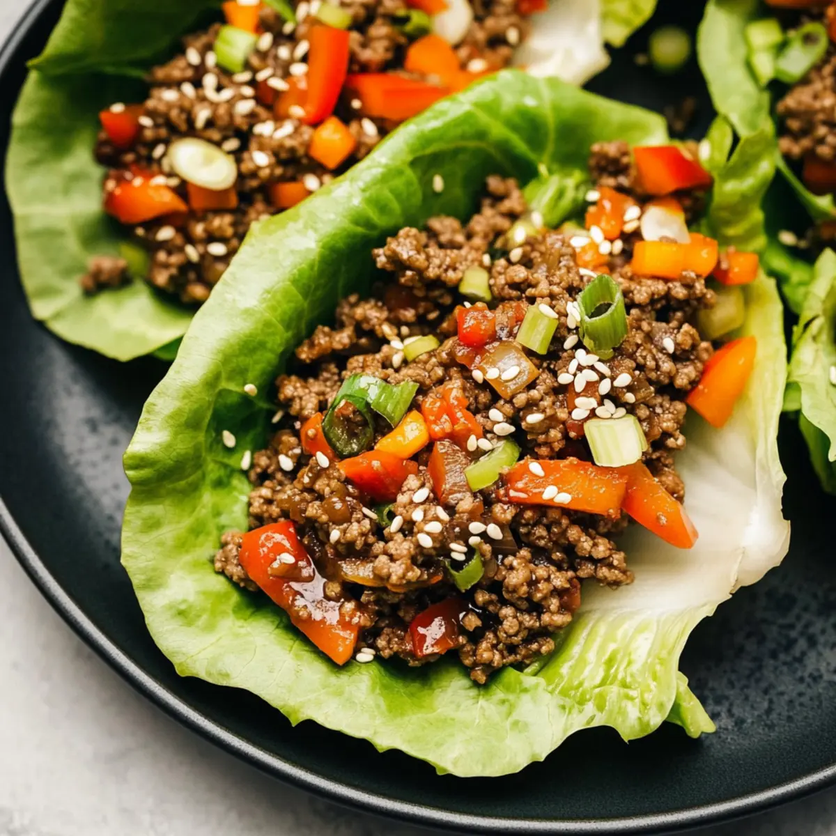 Heavenly Ground Beef Lettuce Wraps Bursting with Flavor