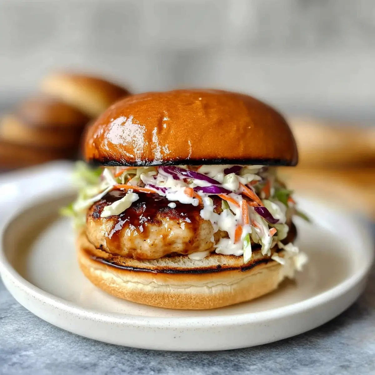 Juicy Chicken Teriyaki Burgers with Crunchy Slaw Delight