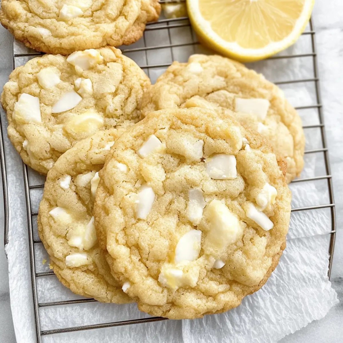 Lemon Coconut White Chocolate Cookies: Tangy Bliss Awaits