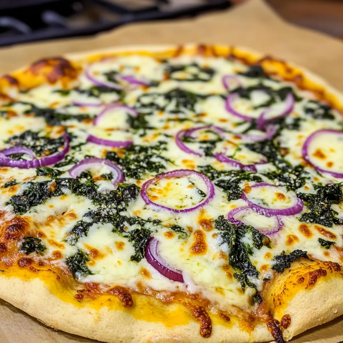Spinach Ricotta Pizza for a Creamy, Flavorful Night In