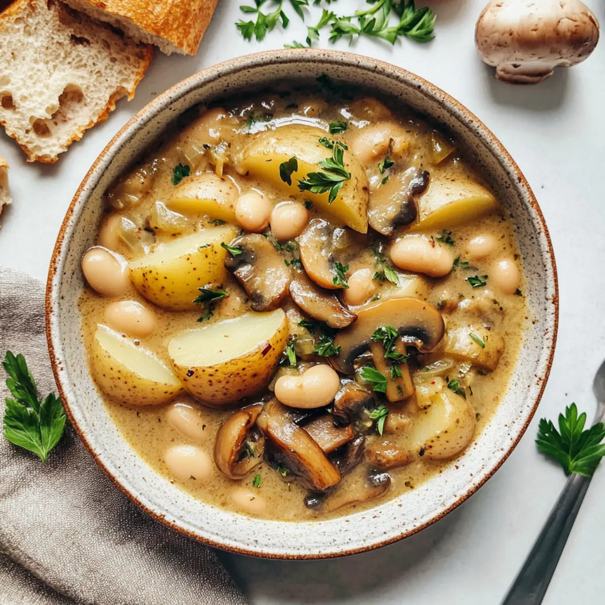Cozy White Bean Mushroom Stew for Ultimate Comfort Food