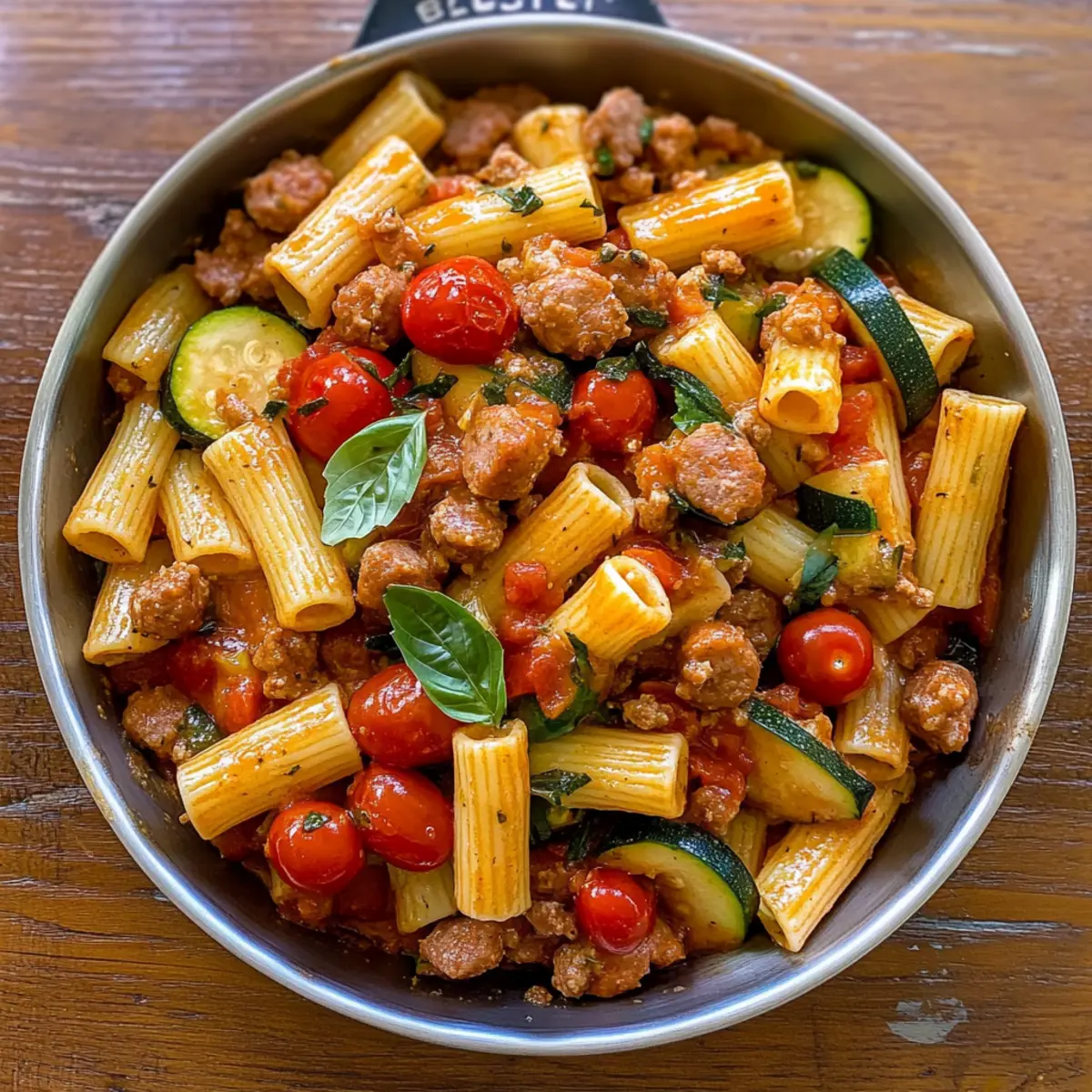 Savor the Summer: Sausage Rigatoni Recipe with Fresh Veggies