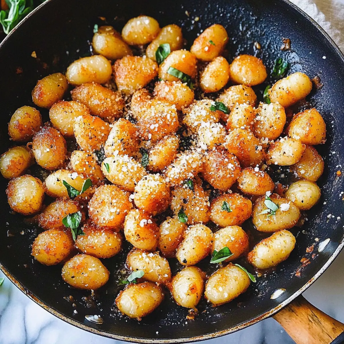 Crispy Fried Gnocchi with Garlic & Parmesan in 15 Minutes