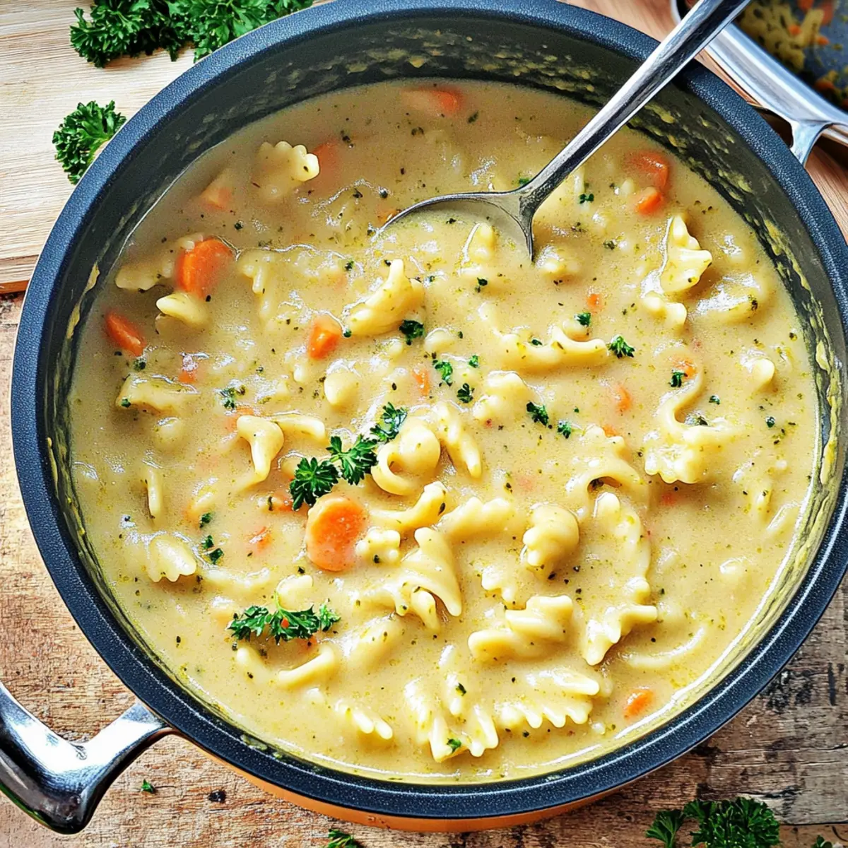 Creamy Pasta Soup Recipe – Quick, Cozy Vegan Delight