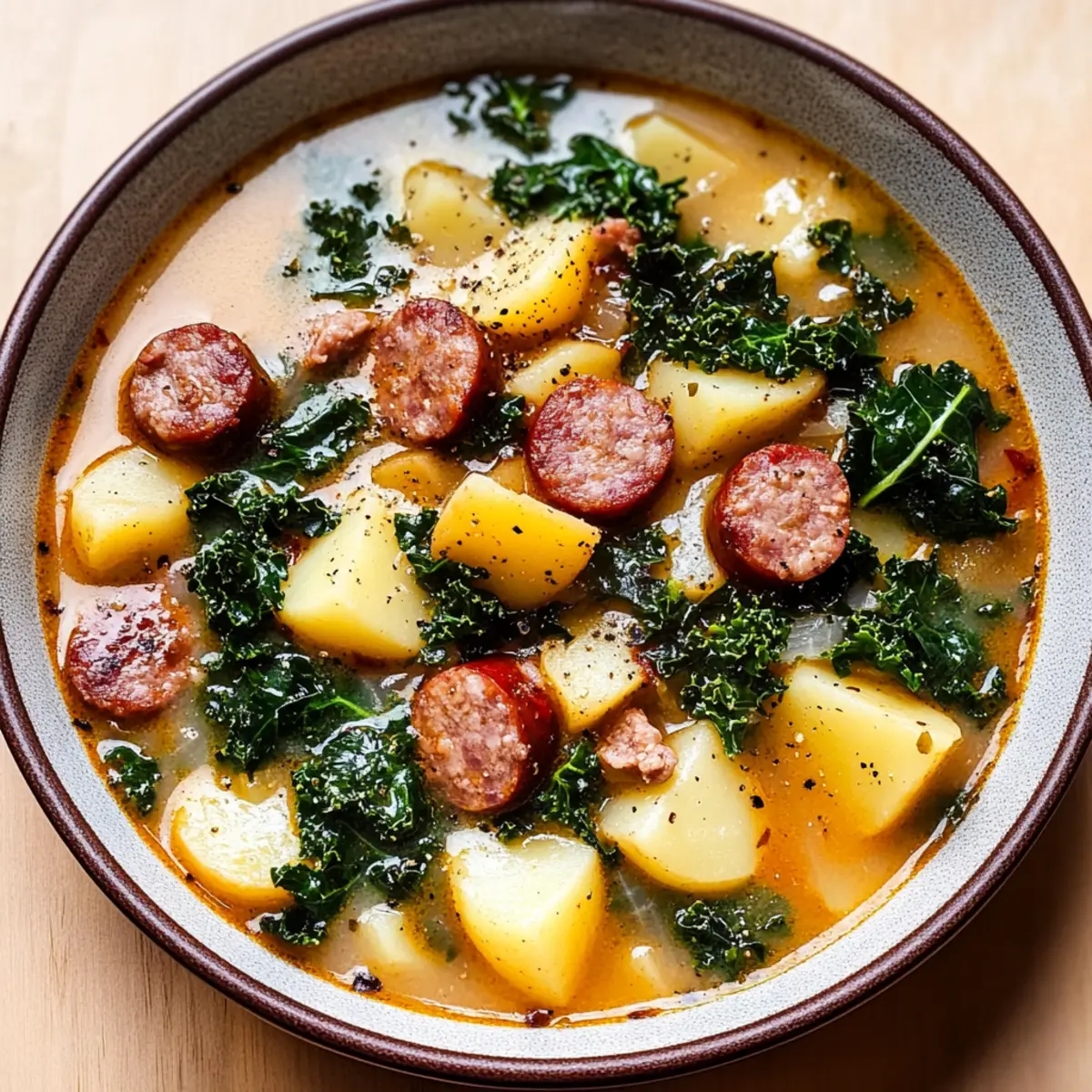 Savor the Comfort of Sausage Potato and Kale Soup Tonight