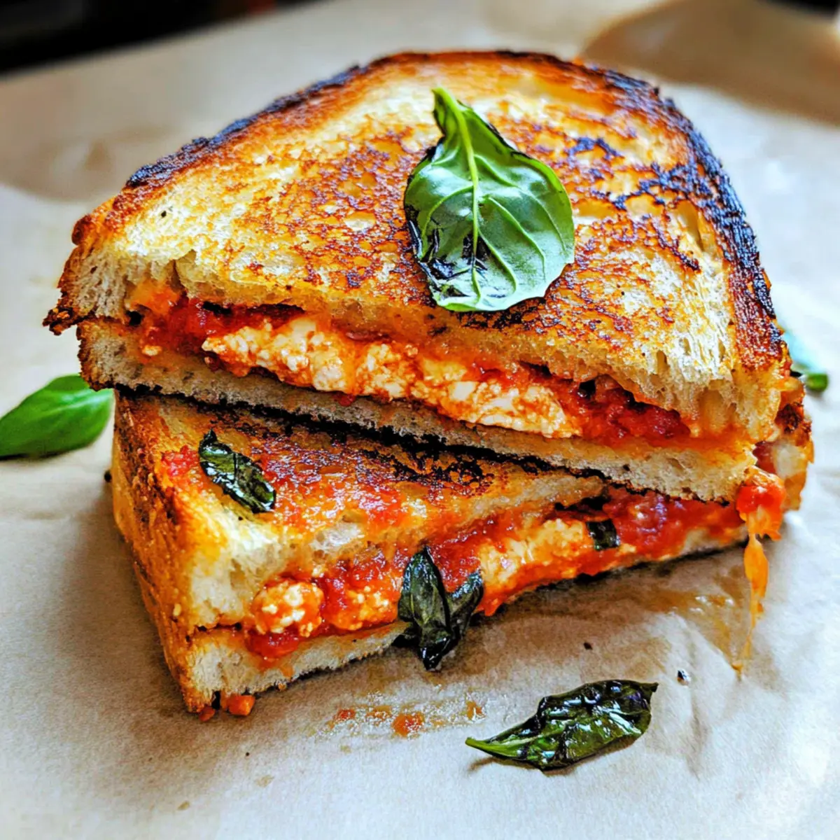 Vegan Pizza Grilled Cheese: Comfort Food That’s Totally Cheesy