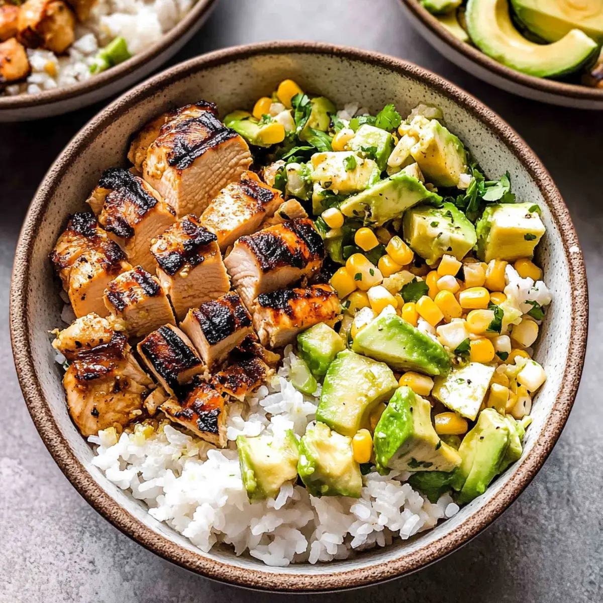 Sweet and Spicy Honey Chipotle Chicken Rice Bowls Delight