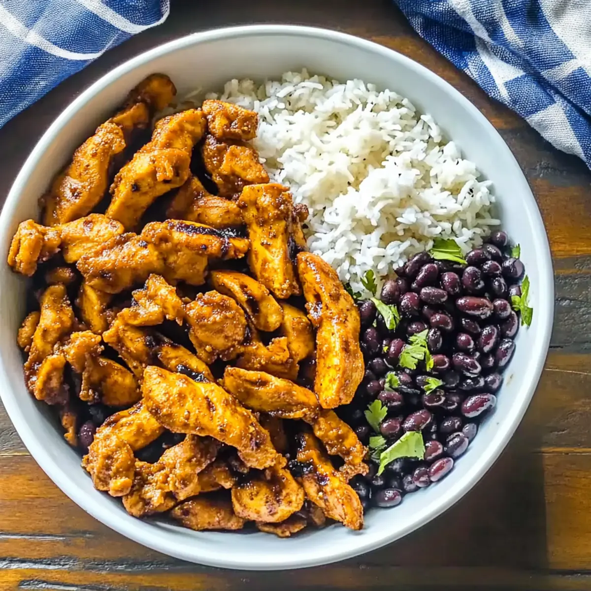 Savory Chicken with Black Beans and Rice for a Quick Feast