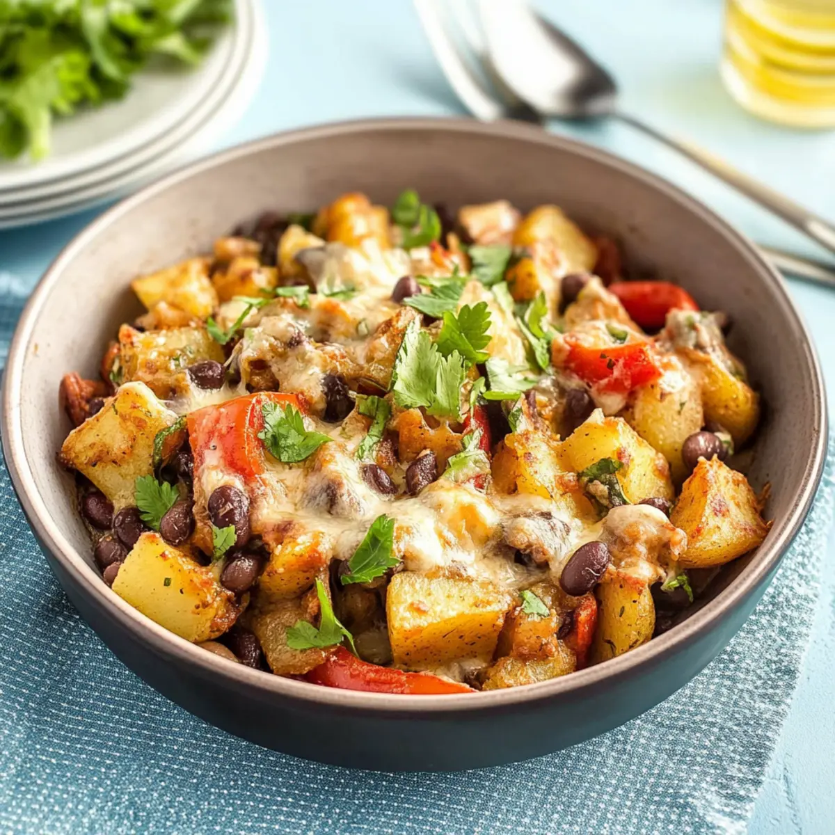Delicious Mexican Bean and Potato Bake for Cozy Nights