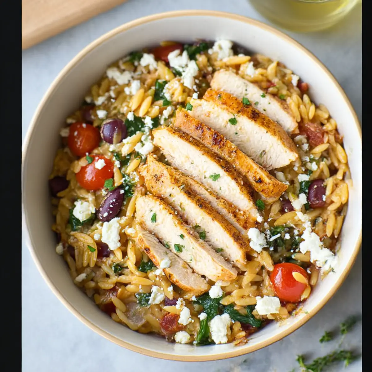 Mediterranean Chicken Recipe with Orzo: Quick & Flavorful Magic