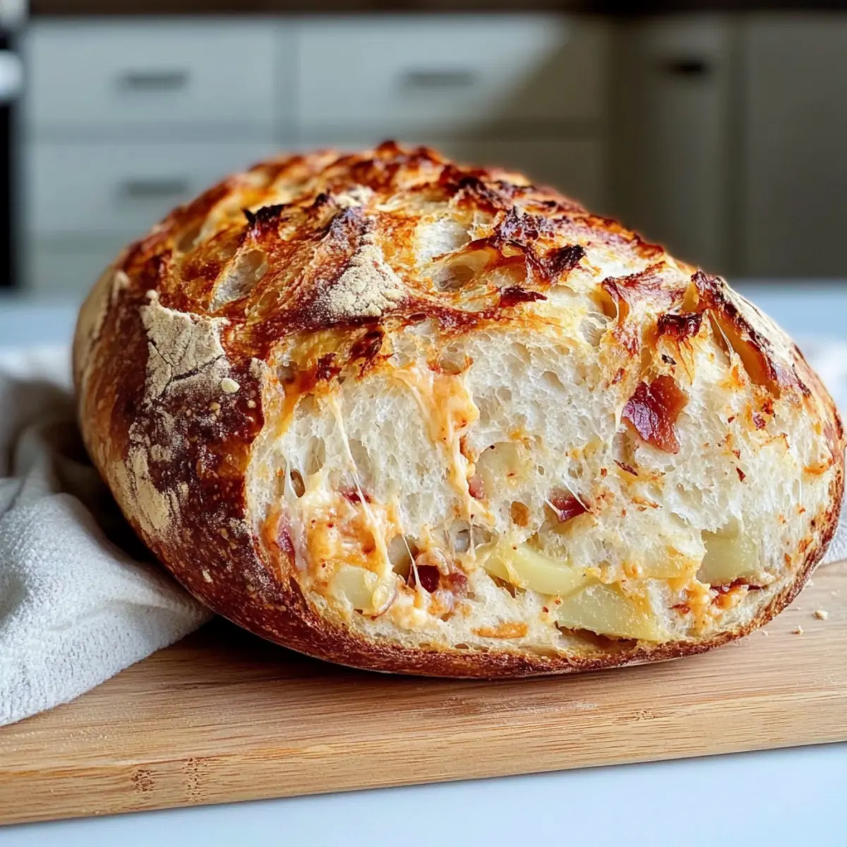 Baked Potato Sourdough Bread: Comfort Meets Gourmet Goodness
