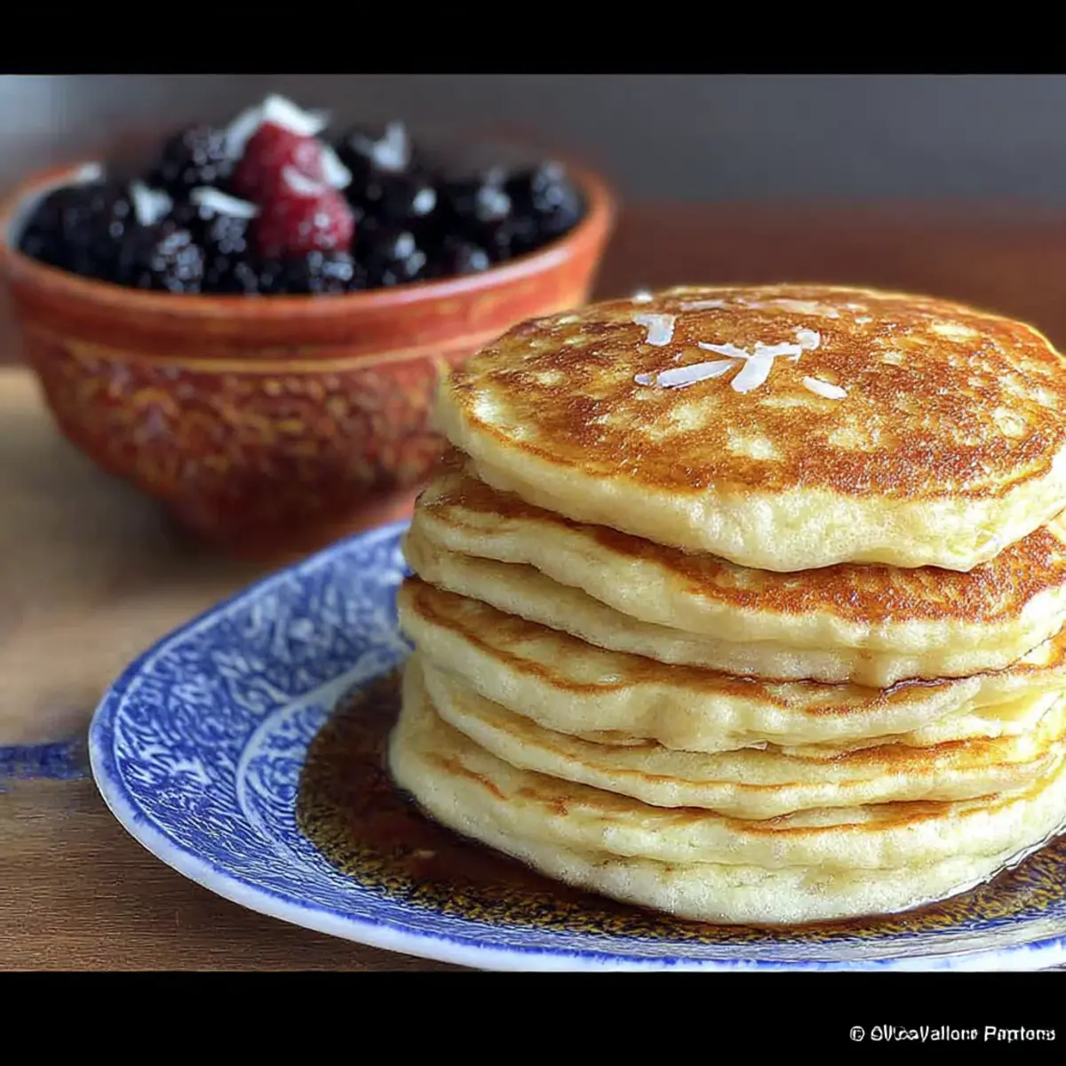 Coconut Cream Pancakes for a Tropical Morning Escape