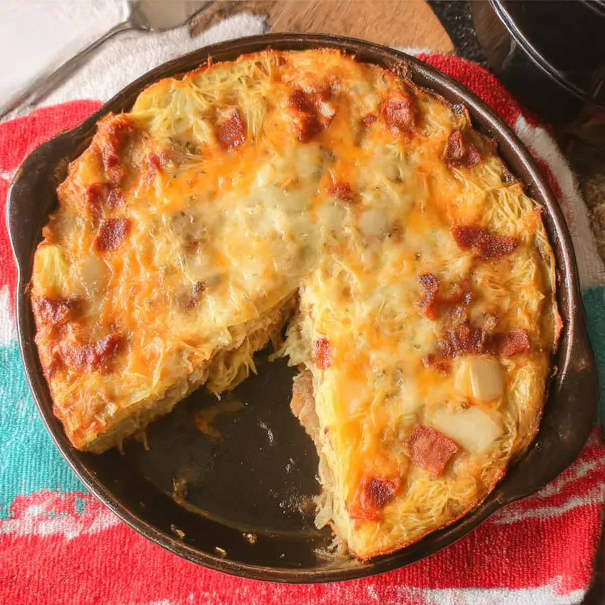 Bacon and Cheese Spaghetti Squash Quiche for Savory Brunch Bliss
