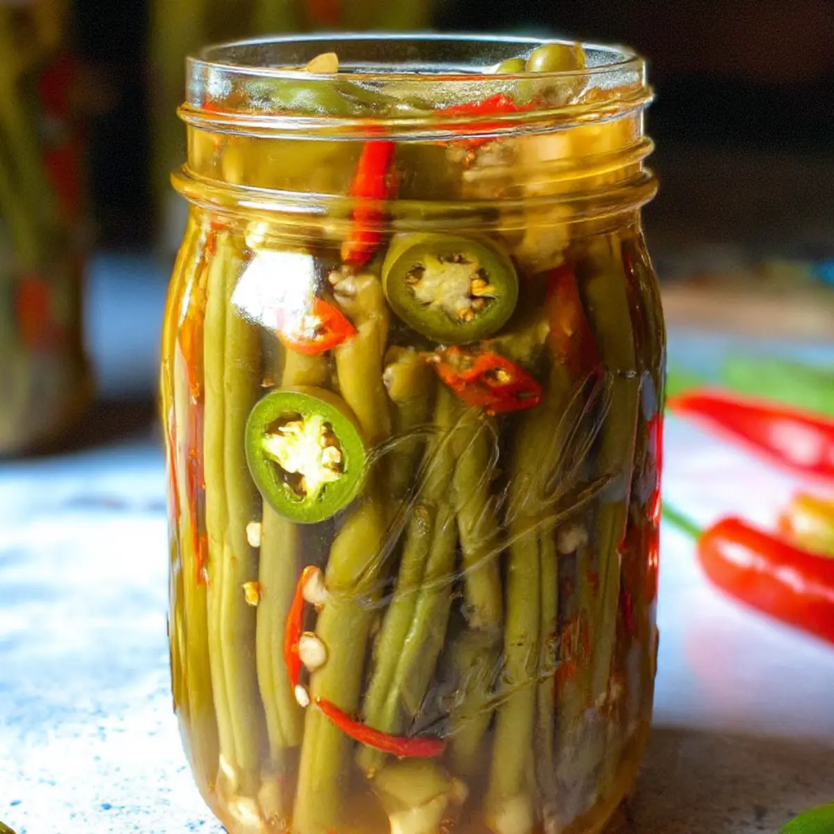 Quick Pickled Green Beans: Crunchy, Spicy & Totally Addictive