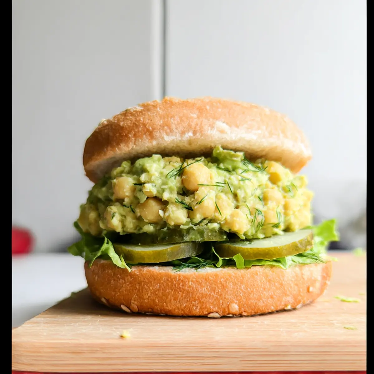 Smashed Chickpea Avocado Dill Pickle Sandwiches You’ll Love