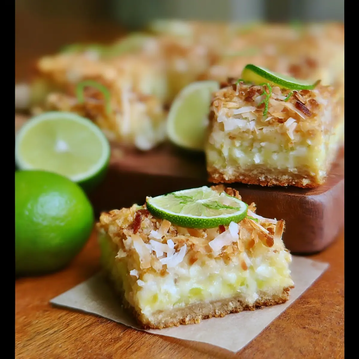 Irresistible Coconut Lime Bars: A Slice of Tropical Bliss