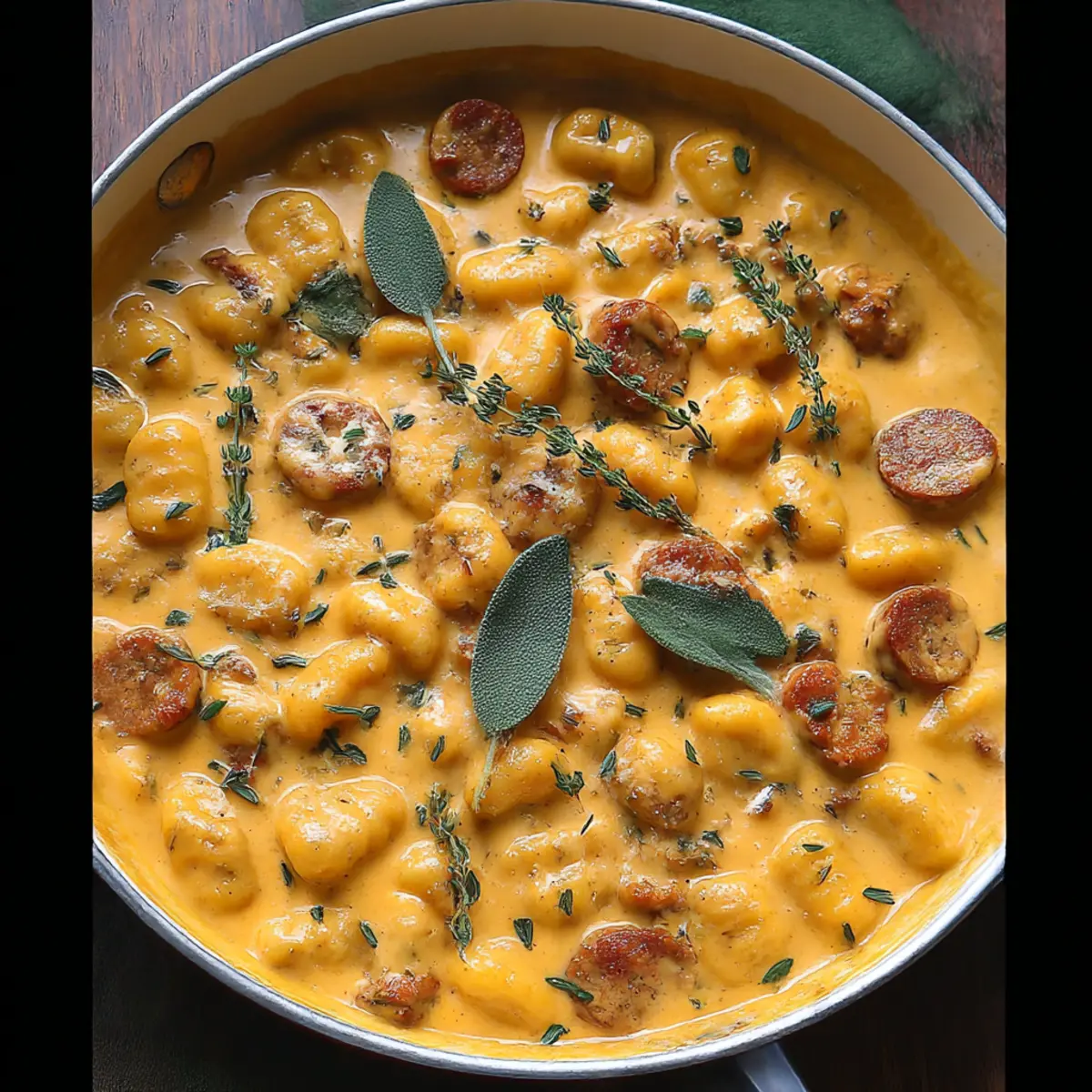 Cozy Butternut Squash Gnocchi with Sausage, Thyme, and Sage