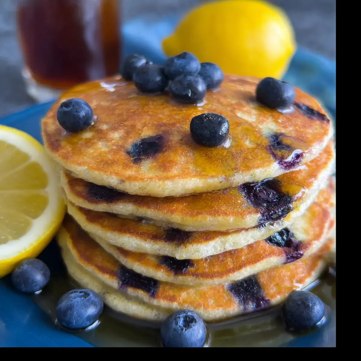Fluffy Paleo Lemon Blueberry Pancakes for a Bright Morning