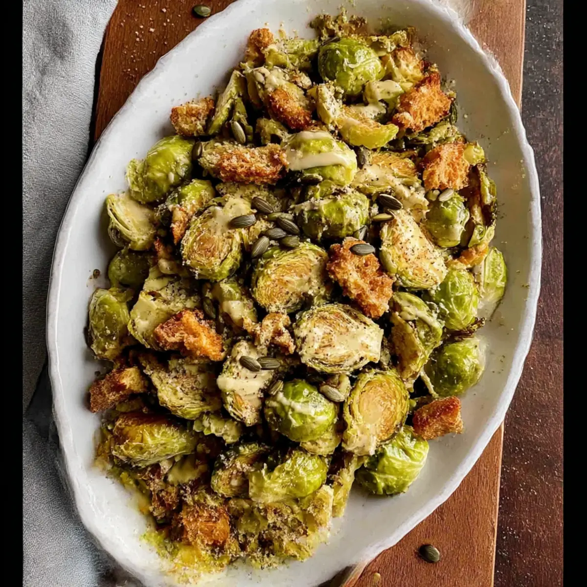 Roasted Brussels Sprouts Caesar Salad: A Flavorful Twist